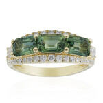 Petrolfarbener Saphir-Goldring (CIRARI)