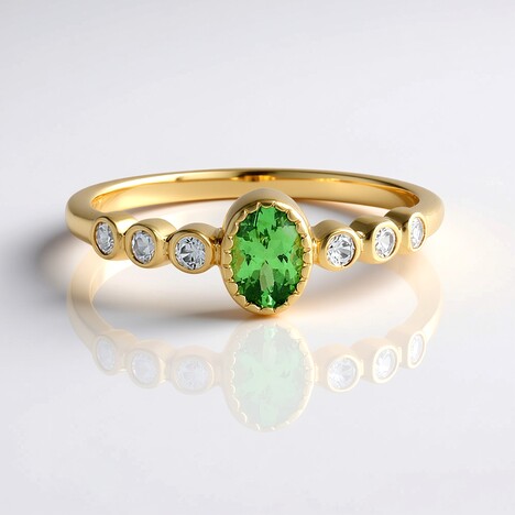 Anello in argento con Lemshuku Tsavorite