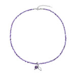Amethyst-Silberhalskette