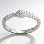 Anello in argento con Zircone (Adela Silber)