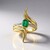 Bague en or et Emeraude de Zambie (de Melo)