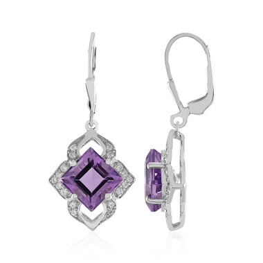 Amethyst-Silberohrringe