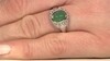 Zilveren ring met een keizerlijk chrysopraas