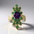Anello in argento con Ametista (Gems en Vogue)