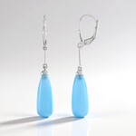 Orecchini in argento con Onice Blu (MONOSONO COLLECTION)