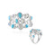 Anello in argento con Turchese Sleeping Beauty (de Melo)