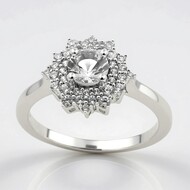 Anillo en plata con Danburita