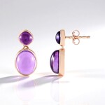 Orecchini in argento con Ametista del Marocco