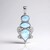 Ciondolo in argento con Larimar
