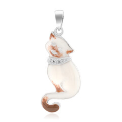 Zirkon-Silberanhänger