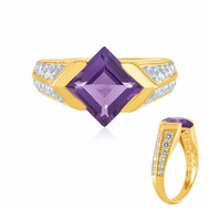 Sibirischer Amethyst-Silberring (de Melo Essence)