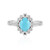 Zilveren ring met een Sleeping Beauty Turkoois (Dallas Prince Designs)