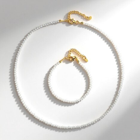 Parure in argento con Zircone