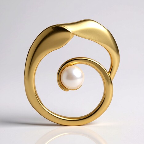 Pendentif en argent et Perle blanche de culture d'eau douce (TPC)