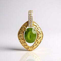 Pendentif en argent et Péridot (de Melo Essence)