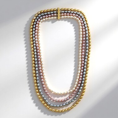 Collar en plata con Perla blanca Freshwater (TPC)
