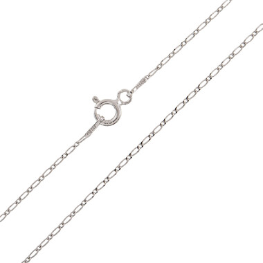 Silber-Figarokette - 1,05 g - 45 cm