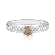 I2 Champagner-Brillant-Silberring (Ornaments by de Melo)