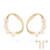 Pendientes en plata con Perla durazno Freshwater (TPC)
