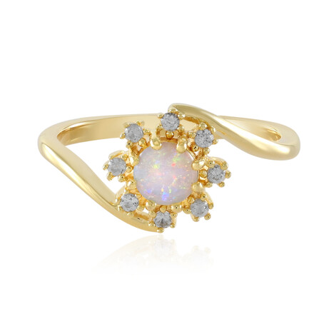 Australischer Opal-Silberring