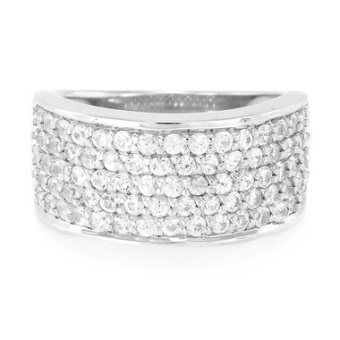 Anello in argento con Zaffiro Bianco