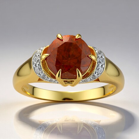Anello in oro con Sfalerite (Remy Rotenier)