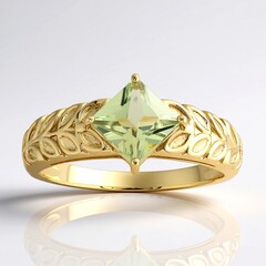 Anello in oro con Diasporo cangiante