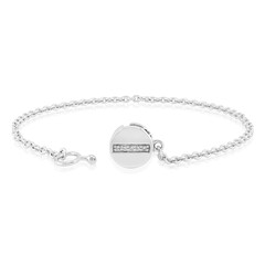 Brazalete en plata con Diamante SI1 (G)