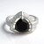 Anello in argento con Ematite Nera