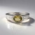 Anello in argento con Berillo Giallo