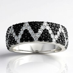 Anello in argento con Spinello Nero