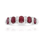 Gouden ring met AAA Mozambique robijnen (CIRARI)