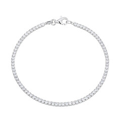 Brazalete en plata con Zircón