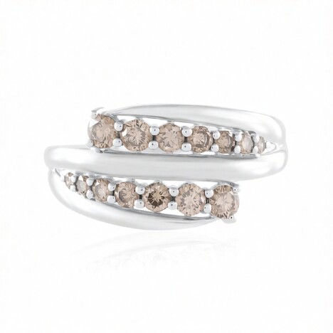 Bague en or et Diamant champagne I2 (de Melo Gold)