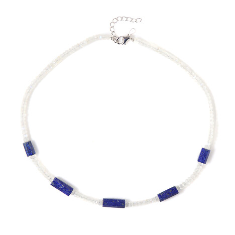 Edelstein-Silberhalskette