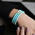 Bracciale in acciaio con Magnesite Blu (Riya)