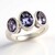 Anello in argento con Quarzo Mirtillo