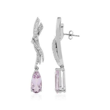 Lavendel-Amethyst-Silberohrringe