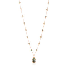 Collar en plata con Labradorita verde de Maniry (KM by Juwelo)