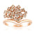 Gouden ring met SI1 Argyle Rose De France Diamanten (Annette)