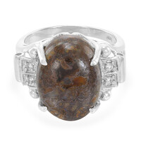 Anello in argento con Quarzo Dinosauro