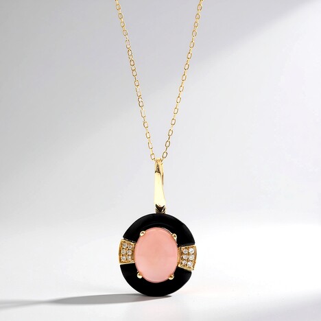 Collana in oro con Opale Rosa (CIRARI)