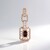 Ciondolo in argento con Zircone Rosa (Adela Silber)