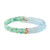Stalen armband met Braziliaanse smaragden (Riya)