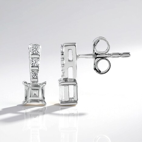 Boucles d'oreilles en argent et Zircon
