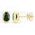 Orecchini in oro con Diopside Russo