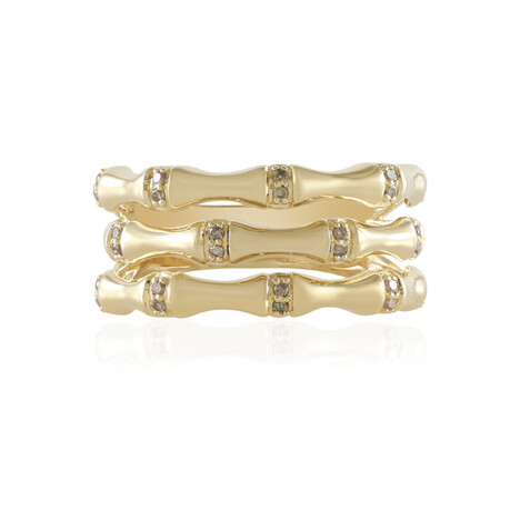 Anillo en oro con Diamante champán I2 (de Melo Gold)