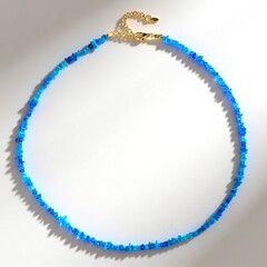 Collana in argento con Opale Blu dell'Etiopia