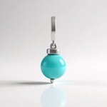Ciondolo in argento con Amazzonite (MONOSONO COLLECTION)