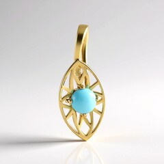 Ciondolo in argento con Turchese Sleeping Beauty